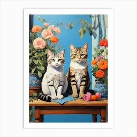 Two Cats 7 Art Print