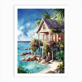 House On The Beach 1 Art Print