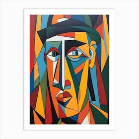 Man In Hat 1 Art Print