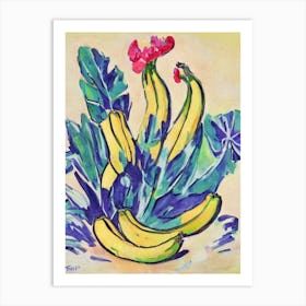 Banana Vintage Sketch Fruit Art Print