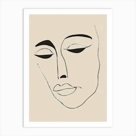 Face Of A Woman 83 Art Print