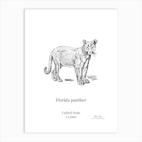 Florida Panther 1 Art Print