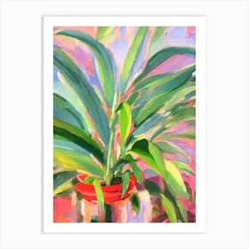 Bat Plant 3 Impressionist Painting Art Print