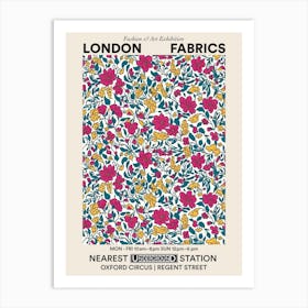 Poster Floral Charm London Fabrics Floral Pattern 2 Art Print