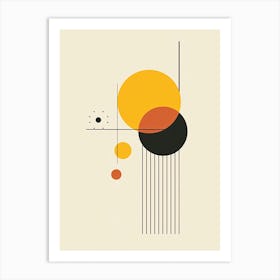 Abstract Minimalistic Geometric Contemporary Boho 1 Art Print