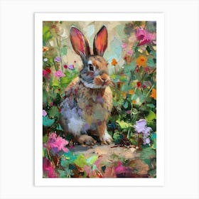 Netherland Dwarf Rabbit Painting 4 Art Print