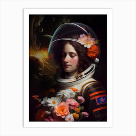Astronaut Beauty Art Print