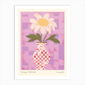 Spring Collection Lavender Flower Vase 4 Art Print