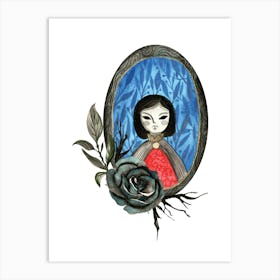 Victorian ghost girl portrait Art Print