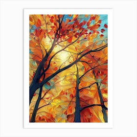 Autumn Trees 40 Art Print