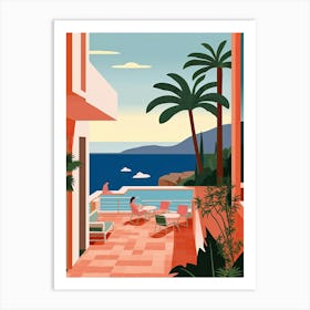 Acapulco, Mexico, Graphic Illustration 1 Art Print