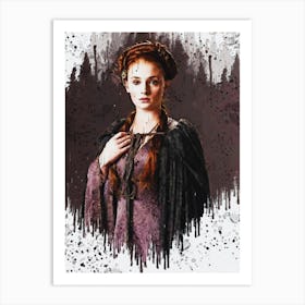 Sansa Stark Game Of Thrones Painting 2 Art Print