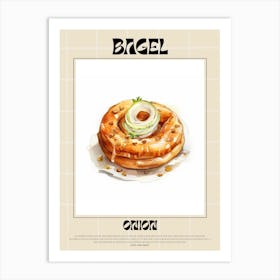 Onion Bagel 3 Art Print