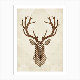 Deer Head 2 Art Print