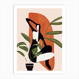 Abstract Female Figure 20 Art Print