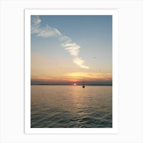 Whitstable Sunset, Kent, Uk Art Print