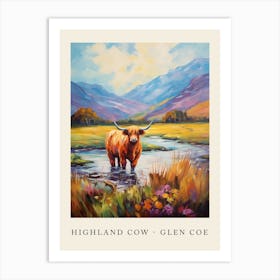 Highland Cow   Glen Coe Poster Art Print