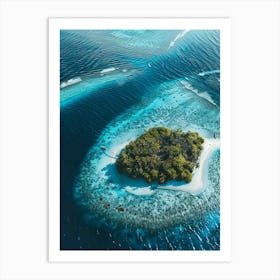 Island In The Maldives 7 Art Print