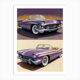 Purple Convertible Art Print