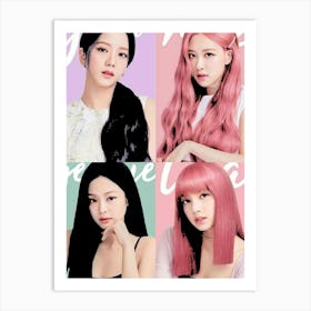 K-Pop Girls blackpink Art Print