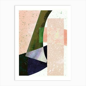 Speckled Geo Abstract 3 Art Print