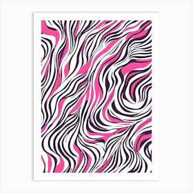 Zebra Seamless Pattern Art Print