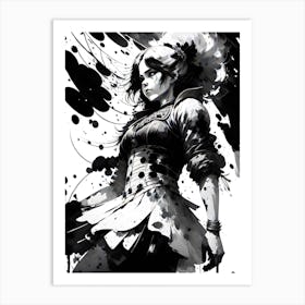 Black And White Painting Art Print