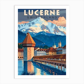 Discover the Charm of Lucerne Poster Art Print