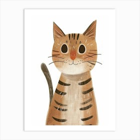 Bengal Cat Clipart Illustration 3 Art Print