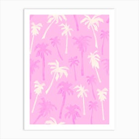 Puerto Escondido in Pink Art Print