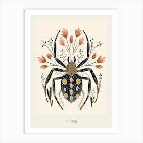 Colourful Insect Illustration Spider 10 Poster Art Print