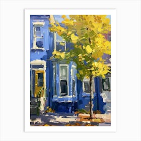 Blue House 4 Art Print