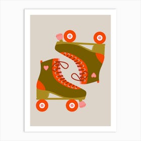 rollerskates Art Print