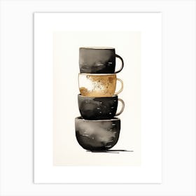 Coffee Mugs Art Print