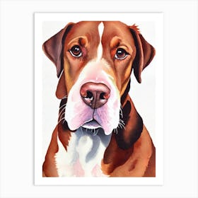 Vizsla 2 Watercolour Dog Art Print