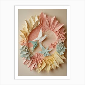 Origami Birds Art Print