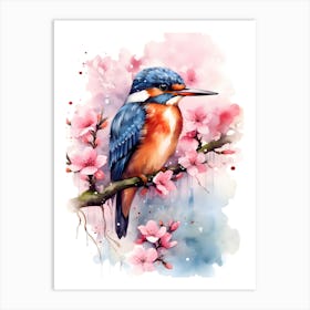 Kingfisher bird Art Print