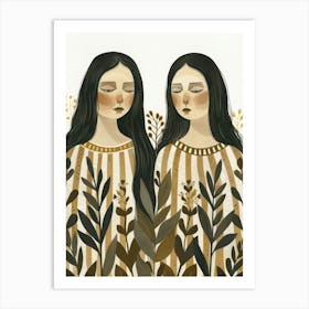 Two Sisters 1 Art Print