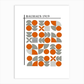 Bauhaus Orange Exhibition 5 Art Print