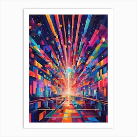 Abstract Cityscape Art Print