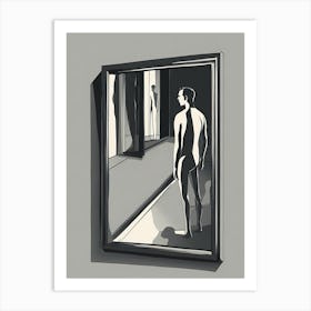'The Mirror' VECTOR ART Art Print