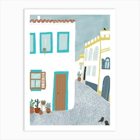 A Street in the Algarve Art Print