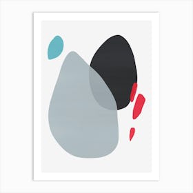 Colorful abstract shapes 19 Art Print