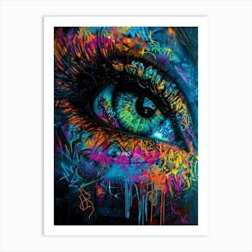 Graffiti Eye Art Print