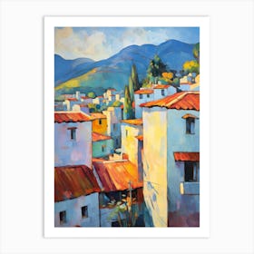 Chefchaouen Morocco 1 Fauvist Painting Art Print