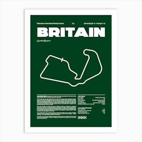 F1 Race Track Britain Formula 1 Racing Track F1 Merch Formula One F1 Poster Formula 1 Poster F1 Art Print