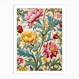 Floral Wallpaper 41 Art Print