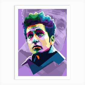 Bob Dylan WPAP pop art Art Print