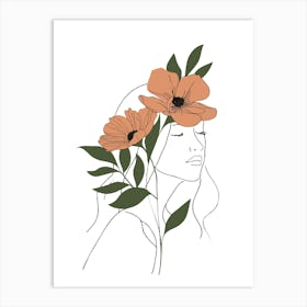 Flower Crown 1 Art Print