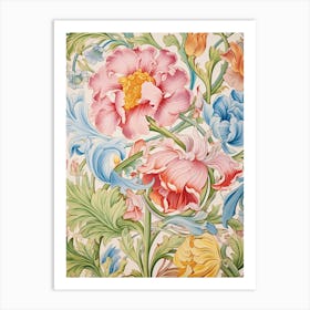 Floral Wallpaper 98 Art Print